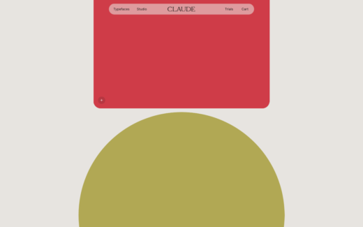 幾何学的デザインが印象的なタイプファウンドリ