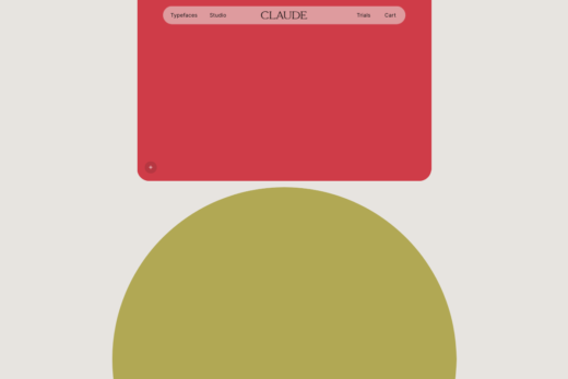 幾何学的デザインが印象的なタイプファウンドリ