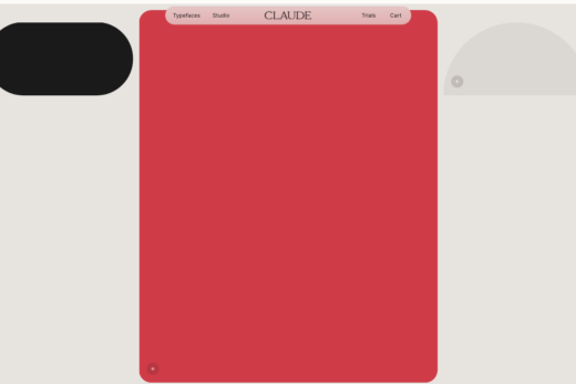 幾何学的デザインが印象的なタイプファウンドリ