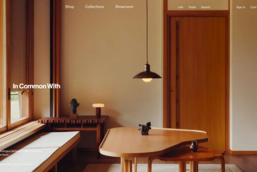 光と素材の対話を表現する照明ブランドECサイト