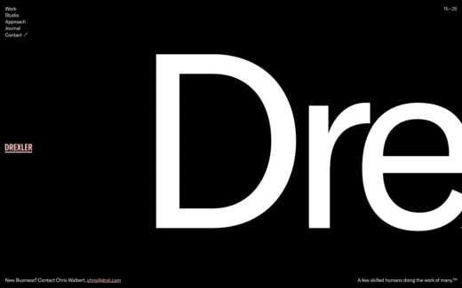 大胆なタイポグラフィが印象的なデザイン制作会社