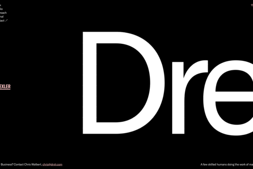 大胆なタイポグラフィが印象的なデザイン制作会社
