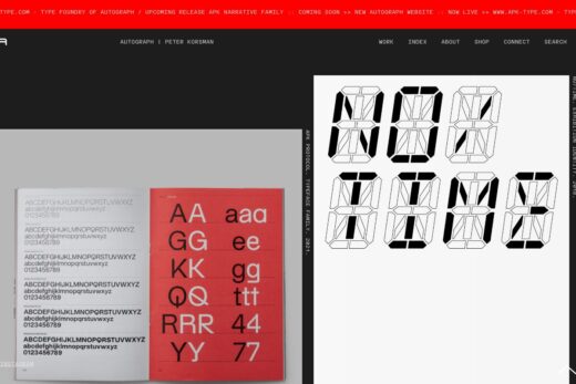タイプデザイナーの洗練されたポートフォリオ