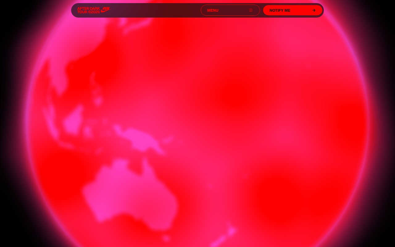 圧倒的タイポグラフィのNikeランニングイベント