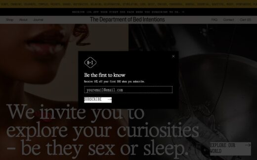 大胆な世界観で魅せるベッドリネンEC