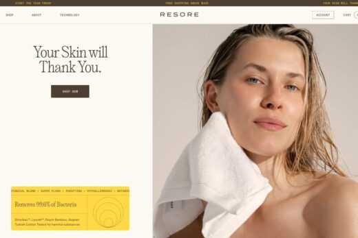 素肌美を追求するスキンケアタオルブランド