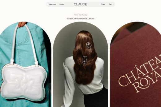 幾何学的デザインが印象的なタイプファウンドリ