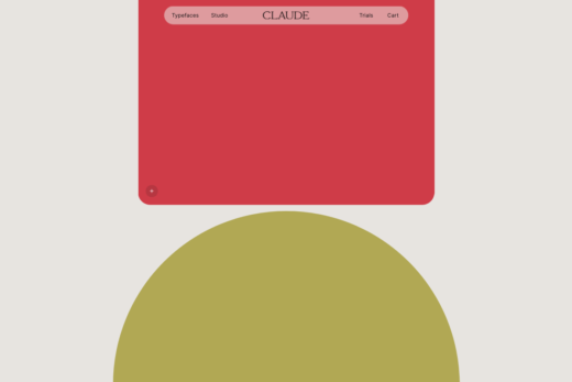 幾何学的デザインが印象的なタイプファウンドリ