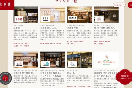 京鼎樓の小籠包ブランド一覧サイト