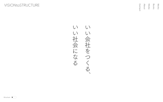 縦書きの美学が光るコンサルティング企業サイト
