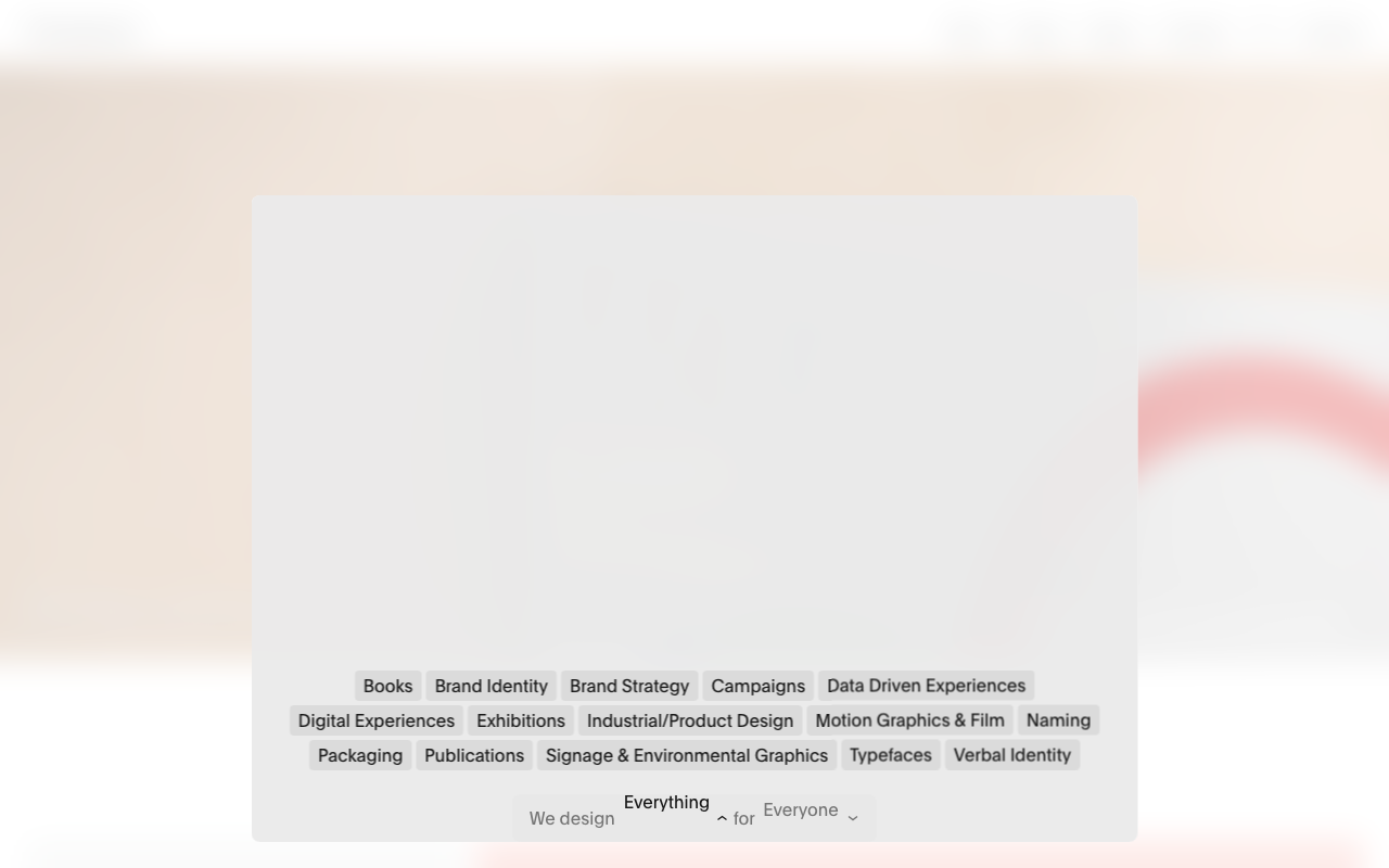 Pentagram｜多分野対応のデザイン事務所サイト