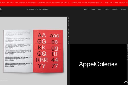 タイプデザイナーの洗練されたポートフォリオ