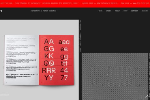 タイプデザイナーの洗練されたポートフォリオ