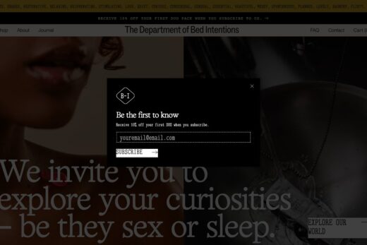 大胆な世界観で魅せるベッドリネンEC