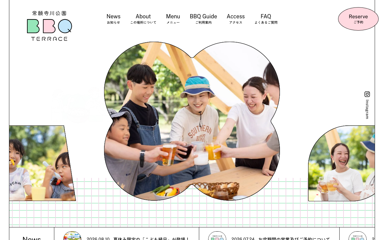 常願寺川公園BBQテラスのサイト