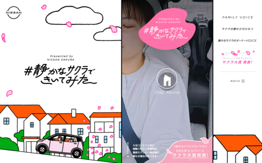 日産サクラのプロモーションサイト