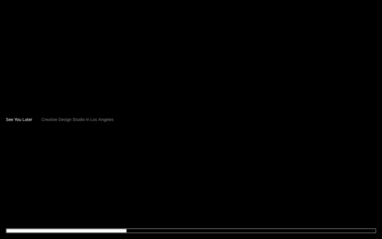 See You LaterのLAデザインスタジオサイト
