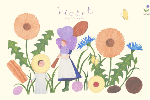 絵本の世界に迷い込むパティスリーブランドサイト