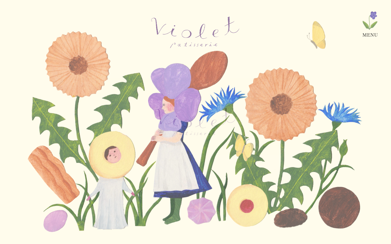絵本の世界に迷い込むパティスリーブランドサイト