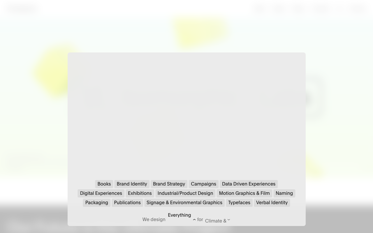 Pentagram｜多分野対応のデザイン事務所サイト