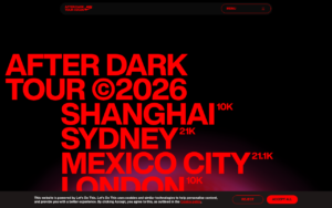 圧倒的タイポグラフィのNikeランニングイベント