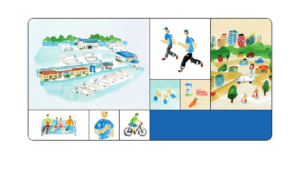 水彩イラストで温かみを出した物流会社の採用サイト