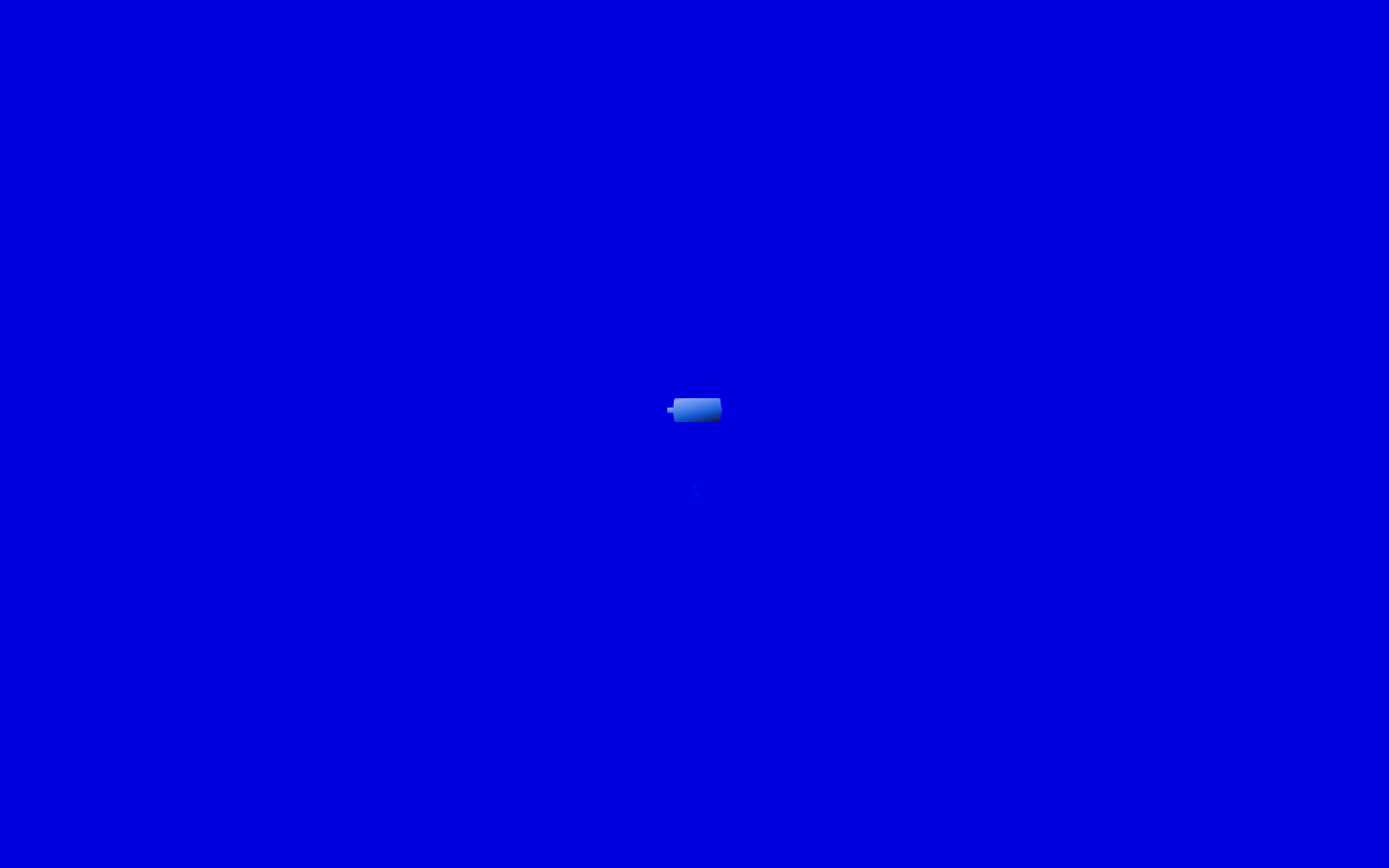 青一色の余白に浮かぶミニマルなポートフォリオサイト